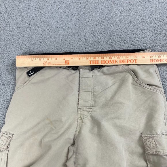 Vintage prAna Shorts Men's Size XL Beige Belted‎ 90's Used - Picture 8 of 9